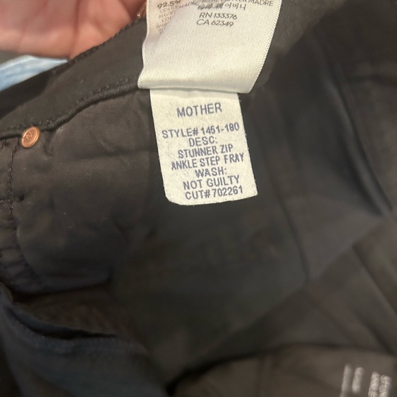 Mother The Stunner Zip Ankle Step Fray in Not Guilty - Picture 7 of 10